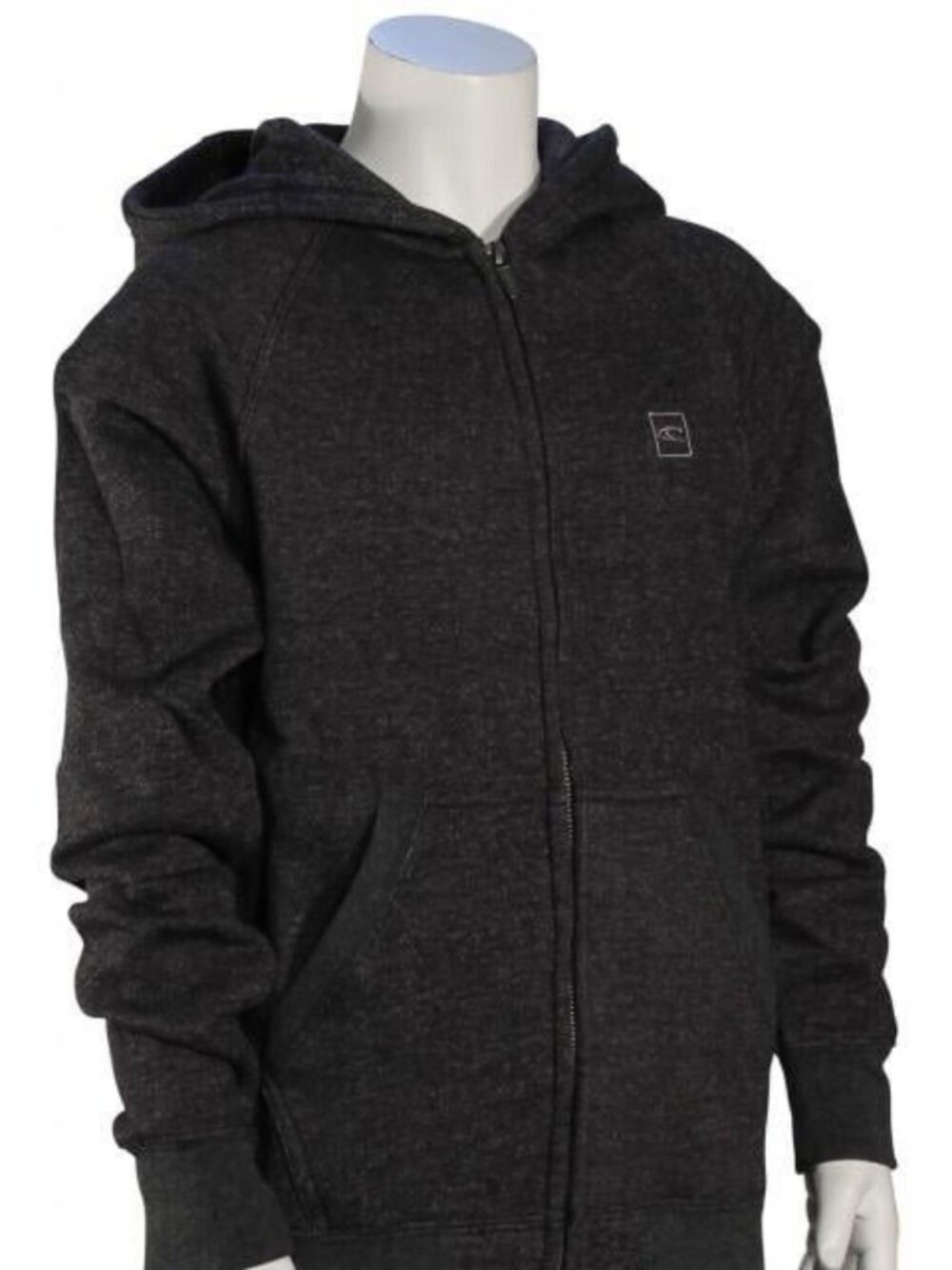 $50 O'Neill Boys The Standard Zip Hoodie Sweatshirt Jacket Heather Black NEW S